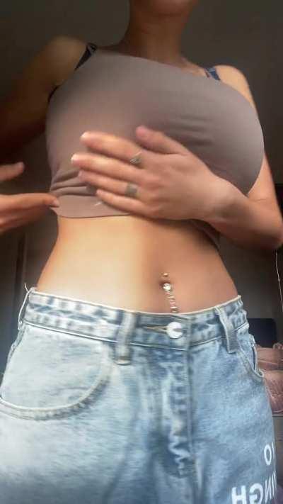 Literal busty petite.