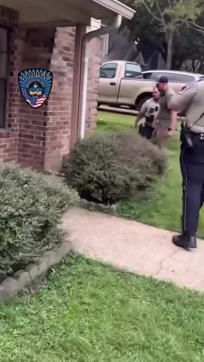 Running away from cops while in handcuffs