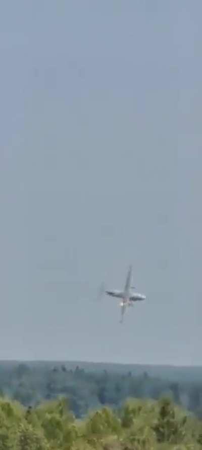 One of the prototypes of the Il-112V military light transport aircraft crashed in Kubinka today - August 17 2021