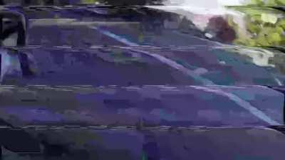 Impatient driver attacks cyclist and gets knocked out (video from A&E channel)