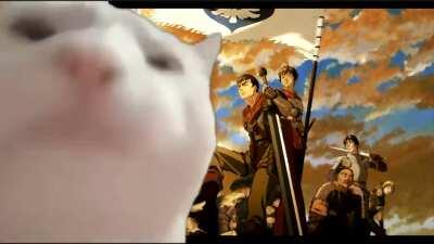 just a cat vibing to forces (OC)