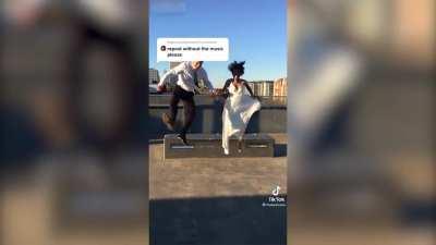 Woman Snaps Ankle After Jumping In Heels