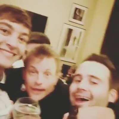 Kimi hanging out with George Russell at the FIA Prize Giving