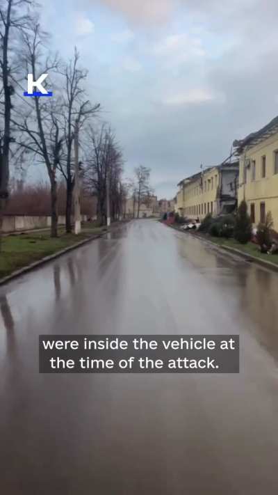 A Russian drone struck a UAnimals evacuation vehicle