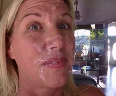 Wearing his cum around the house