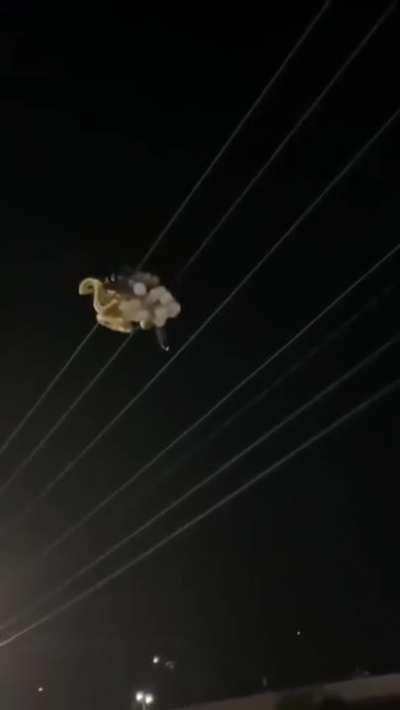 Girl releases graduation balloons and hit power lines taking out power in whole neighborhood