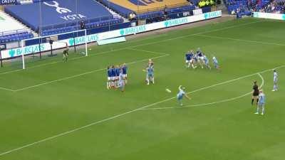 Steph Houghton freekick vs Everton [4] - 0