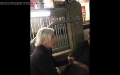 Old lady is always ready to help.