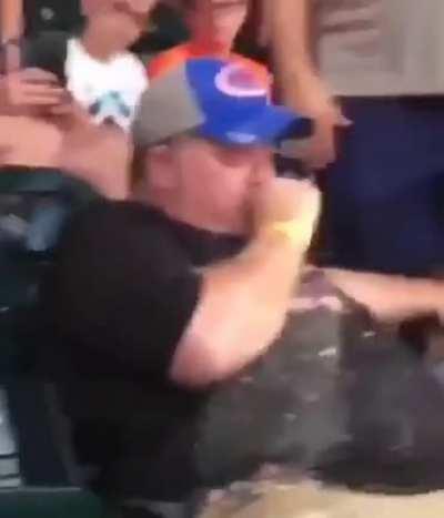 His technique of just letting it leak down is pretty cool