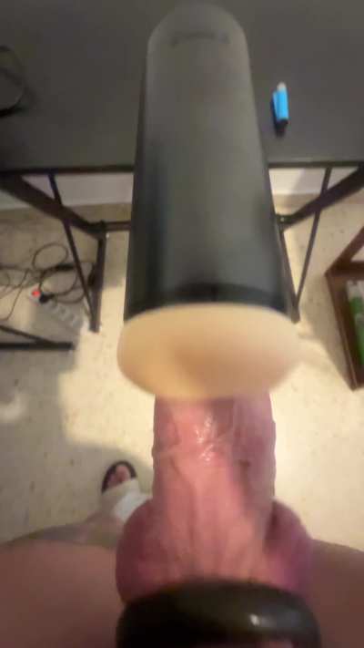 Couldn't wait to fuck my new toy... ended up cumming so hard inside it 💦🍆