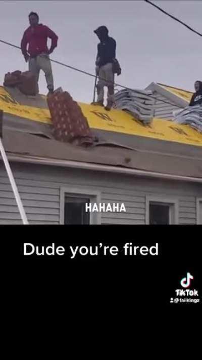 At least the owners get a new roof aswell