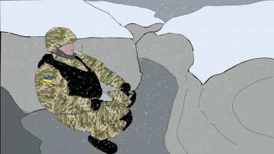 Chillin in the trenches of the Donbas 2017