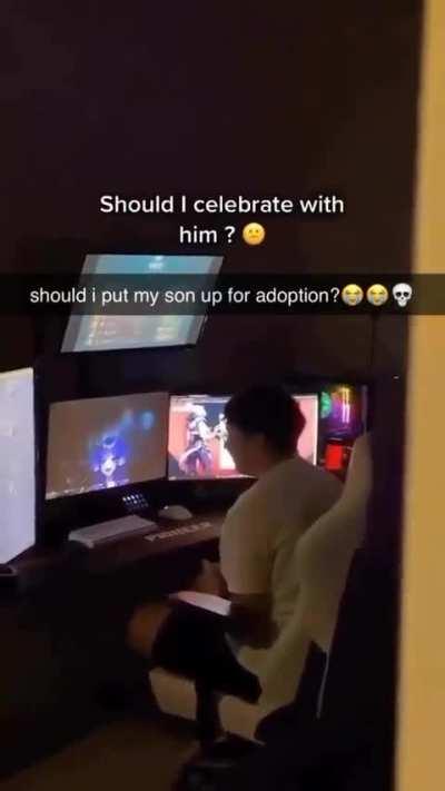 My parents filmed me celebrating New Years