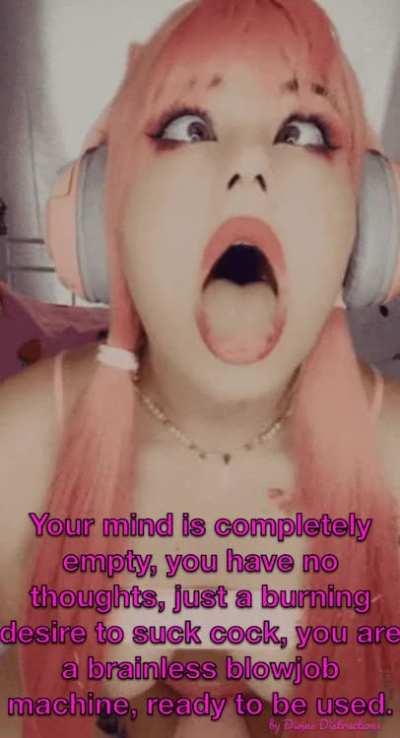 Listening to 10 hr Bimbo Blowjob Affirmations