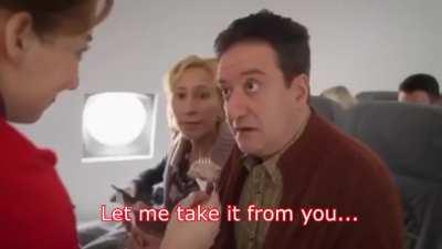 Televised commercial in Russia about migrating to the United States.