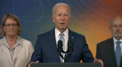 Joe Biden, last night, unprompted.