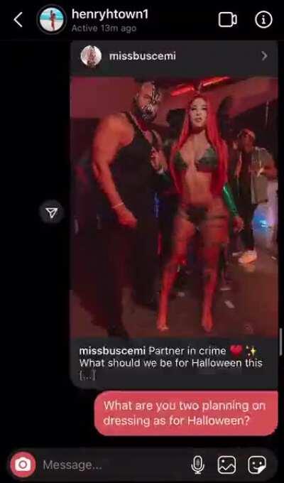 Pretty much I told him he’s busted and his girl is cheating on him and he went along with it and look up his IG if you don’t believe that’s actually him