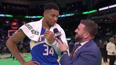 [Highlight] Giannis on after winning $100,000 for reaching the semi-final in the NBA In-Season Tournament: 
