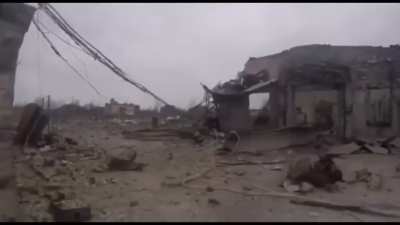 Archival footage from the siege of Mariupol from the POV of Ukrainian soldiers, most likely AZOV.