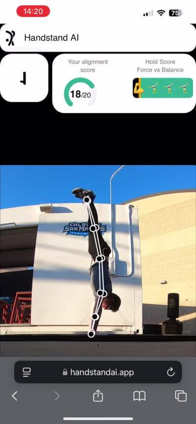 Do you think a tool like this could benefit your handstands training? What would your expectations be for such a service?