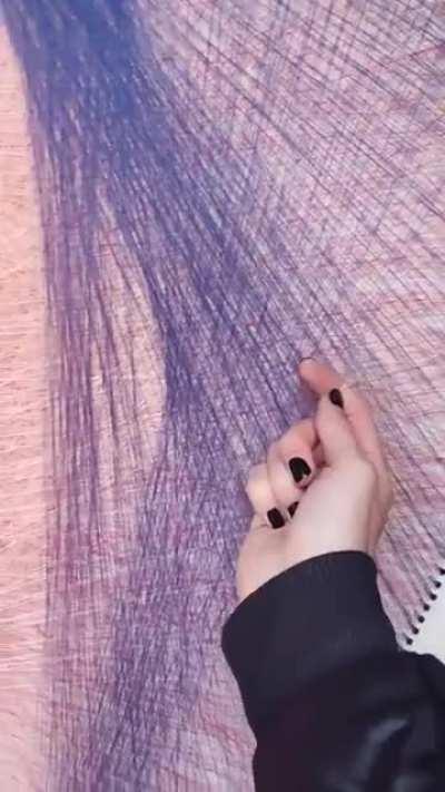 I made this Jinx portrait with threads and nails, what do you guys think about it?