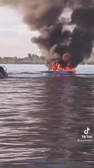 To harass a boat with a pride flag on it
