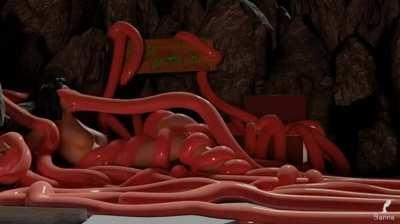 Looks like she opened the wrong chest. I think she’s gonna be stuck there a long time