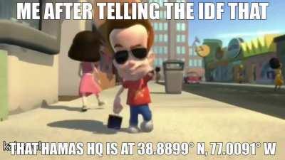 Pls send rockets there quick Bibi, don't bother checking the coordinates, already verified them