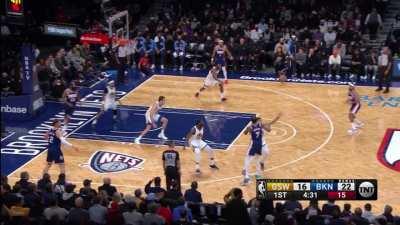 [Highlight] Beautiful Nets ball movement leads to the Bruce Brown 3
