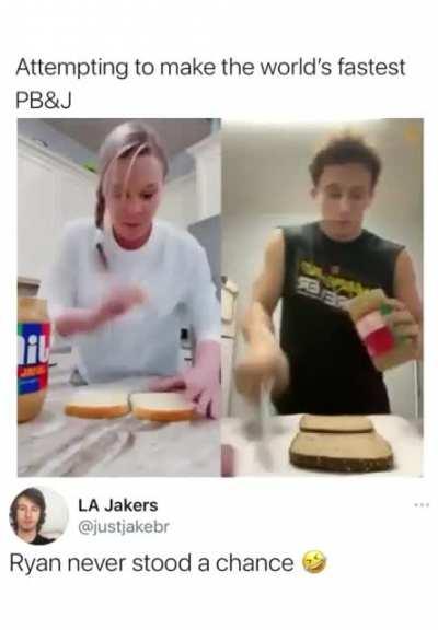 TIH the fastest PB&J