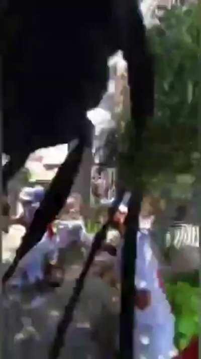 Team Deathmatch in Brazilians streets after a footbal match is interrupted by cavalry attack