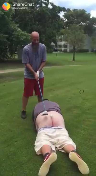 HMB I'm gonna hit this golf ball...