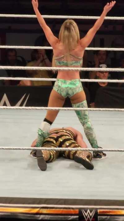 Perfect Carmella Booty shot from live event