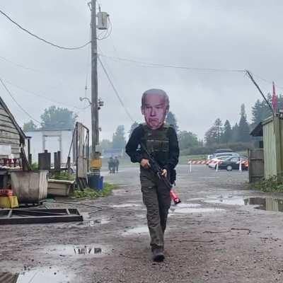 My buddy rolled up to CQB in this