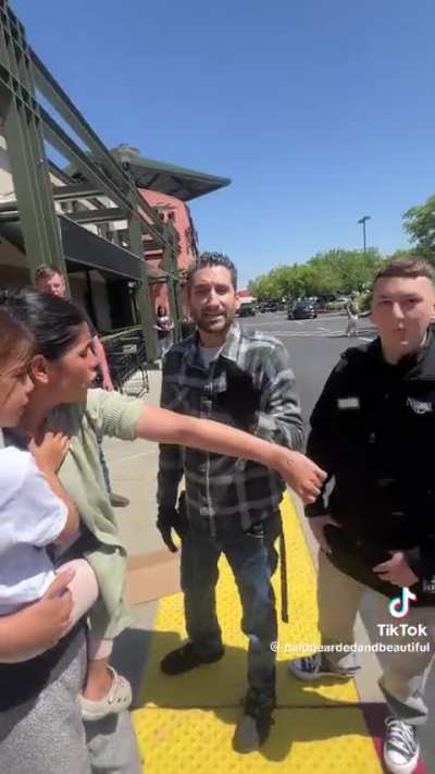 Vacaville Nugget LP decides it’s okay to put his hands on Mother holding her child for “stealing a croissant”