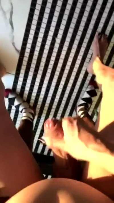 Let's do it in the bathroom