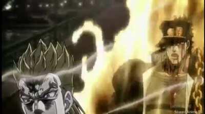 Jotaro gives a nice monologue