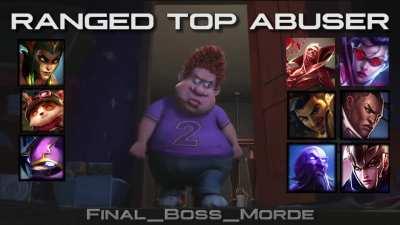 All ranged toplaners can lick our metal balls