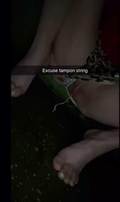 I love to piss outside