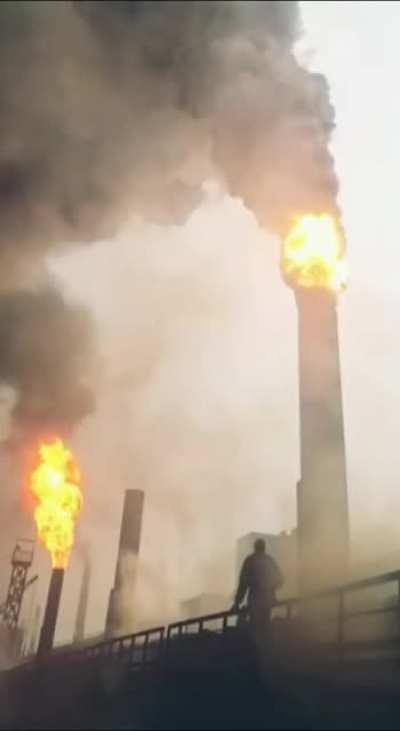 Lighting up a smoke stack