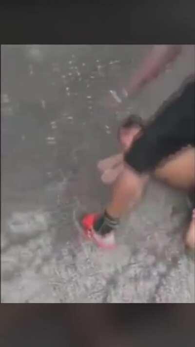 Guy gets beat into a seizure