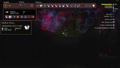 Silly wand time. I've no idea what's going on and the holy mountain is suffering the consequences lol.