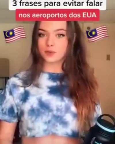 Bom, nem eu gostaria de ouvir isso num aeroporto