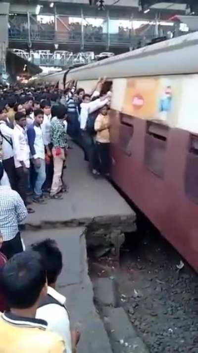 You're waiting to catch the next train & then outta nowhere you get smacked the shit outta ya.