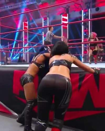 Bayley with the near see through pants