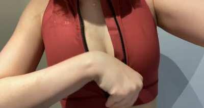 Barely legal but boobs like a pornstar.