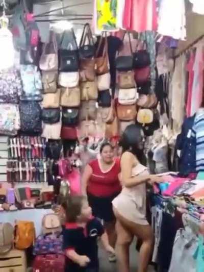 Not sure if it fits here, but I liked this 'cover up, skank' energy...