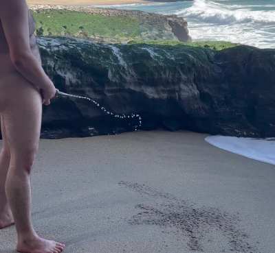 (28) Relaxing Piss on the Nude Beach