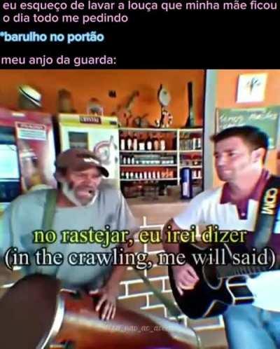 Única fala do violonista: