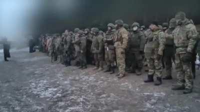 RU POV: video of Russian Orthodox troops praying before battle against the western backed Ukrainian Armed Forces 